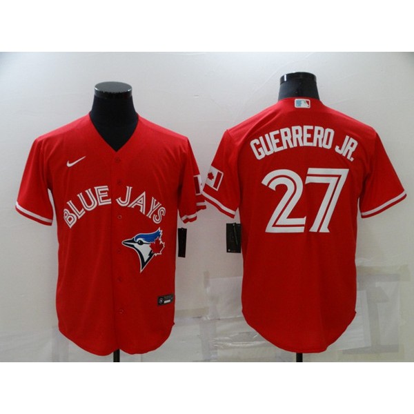 Toronto Blue Jays #27 Vladimir Guerrero Jr. Red Cool Base Stitched Jersey