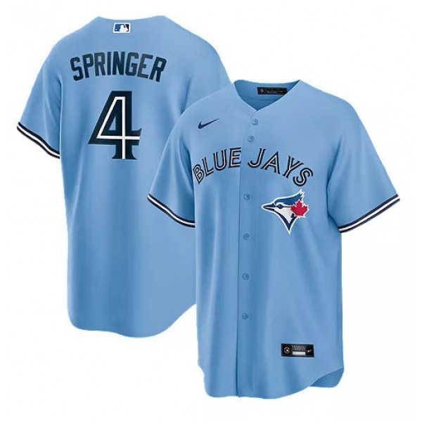 Toronto Blue Jays #4 George Springer Light Blue Cool Base Stitched Jersey