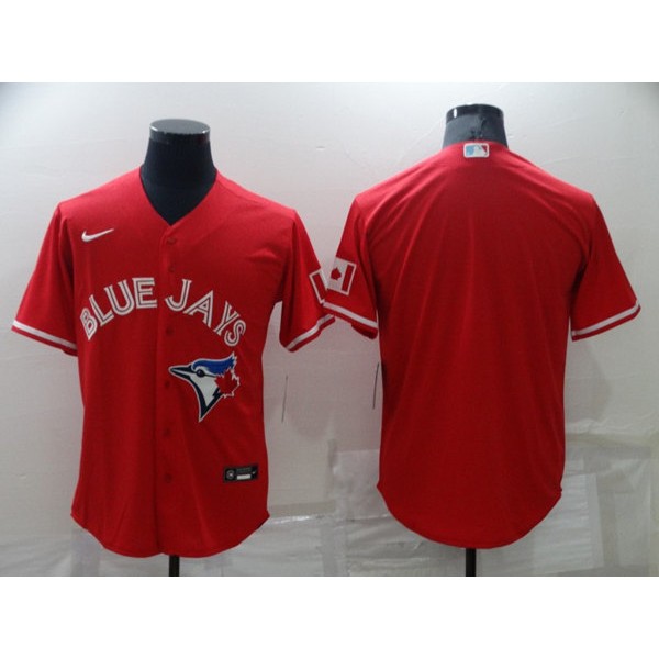 Toronto Blue Jays Blank Red Cool Base Stitched Jersey