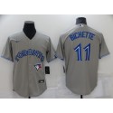 Toronto Blue Jays #11 Bo Bichette Gray Cool Base Stitched Jersey