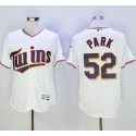 Twins #52 Byung-Ho Park White Flexbase Authentic Collection Stitched Jersey