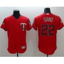 Twins #22 Miguel Sano Red Fashion Stars Stripes Flexbase Authentic Stitched Jersey