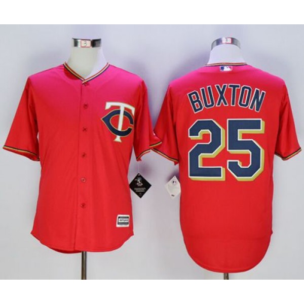 Twins #25 Byron Buxton Red New Cool Base Stitched Jersey