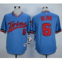 Twins #6 Tony Oliva Light Blue 1984 Turn Back The Clock Stitched Jersey