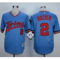 Twins #2 Brian Dozier Light Blue 1984 Turn Back The Clock Stitched Jersey