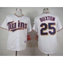Twins #25 Byron Buxton White Cool Base Stitched Jersey