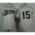 Twins #15 Glen Perkins Cream Cool Base Stitched Jersey