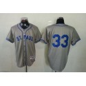 Twins #33 Justin Morneau Grey 1948 St. Paul Saints Turn Back The Clock Stitched Jersey