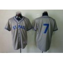 Twins #7 Joe Mauer Grey 1948 St. Paul Saints Turn Back The Clock Stitched Jersey
