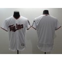 Twins Blank White Flexbase Authentic Collection Stitched Jersey
