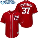 Washington Nationals #37 Stephen Strasburg Red Cool Base Stitched Jersey