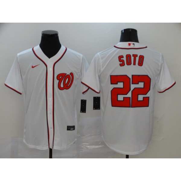 Washington Nationals #22 Juan Soto Majestic White Cool Base Stitched Jersey