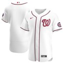 Washington Nationals White Stitched Flex Base Jersey