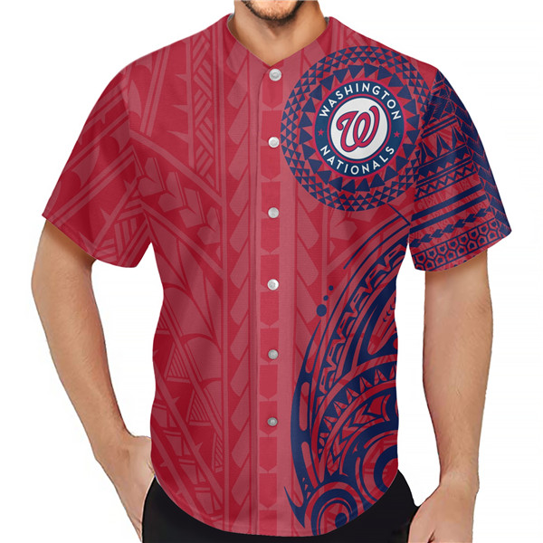Washington Nationals Red Baseball Jersey