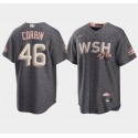 Washington Nationals #46 Patrick Corbin 2022 Gray City Connect Cherry Blossom Cool Base Stitched Jersey