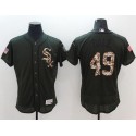 White Sox #49 Chris Sale Green Flexbase Authentic Collection Salute To Service Stitched Jersey
