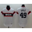 White Sox #49 Chris Sale White Flexbase Authentic Collection Alternate Home Stitched Jersey