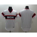 White Sox Blank White Flexbase Authentic Collection Alternate Home Stitched Jersey