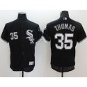 White Sox #35 Frank Thomas Black Flexbase Authentic Collection Stitched Jersey