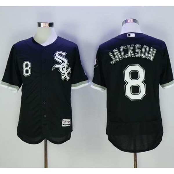 White Sox #8 Bo Jackson Black Flexbase Authentic Collection Stitched Jersey