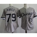 White Sox #79 Jose Abreu Grey Flexbase Authentic Collection Stitched Jersey