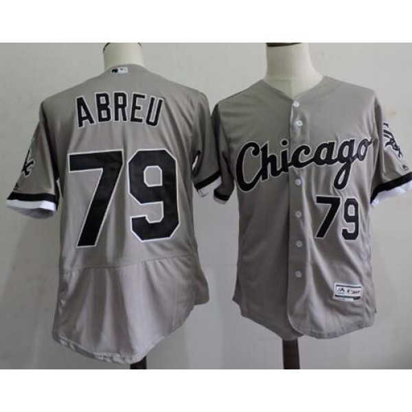 White Sox #79 Jose Abreu Grey Flexbase Authentic Collection Stitched Jersey