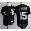 White Sox #15 Brett Lawrie Black Flexbase Authentic Collection Stitched Jersey