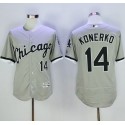White Sox #14 Paul Konerko Grey Flexbase Authentic Collection Stitched Jersey