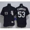White Sox #53 Melky Cabrera Black Flexbase Authentic Collection Stitched Jersey