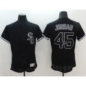 White Sox #45 Michael Jordan Black Fashion Flexbase Authentic Collection Stitched Jersey