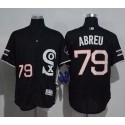 White Sox #79 Jose Abreu Black New Flexbase Authentic Collection Stitched Jersey