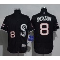 White Sox #8 Bo Jackson Black New Flexbase Authentic Collection Stitched Jersey