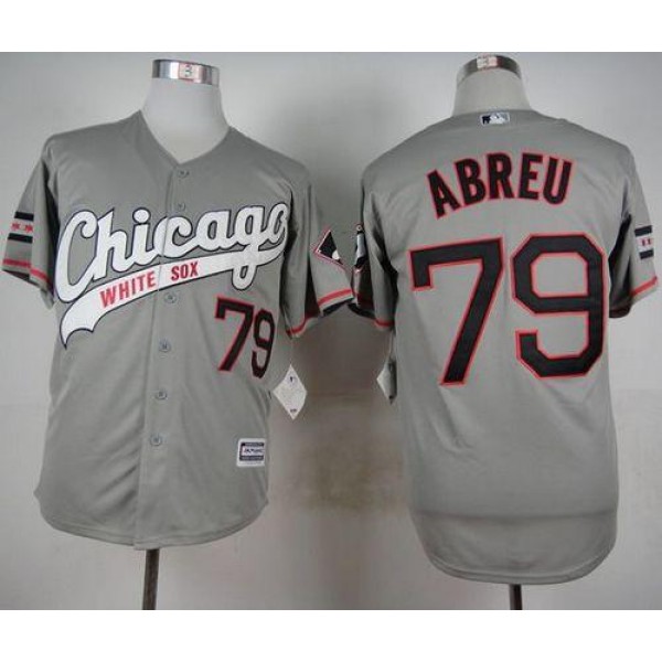 White Sox #79 Jose Abreu Grey New Cool Base Stitched Jersey