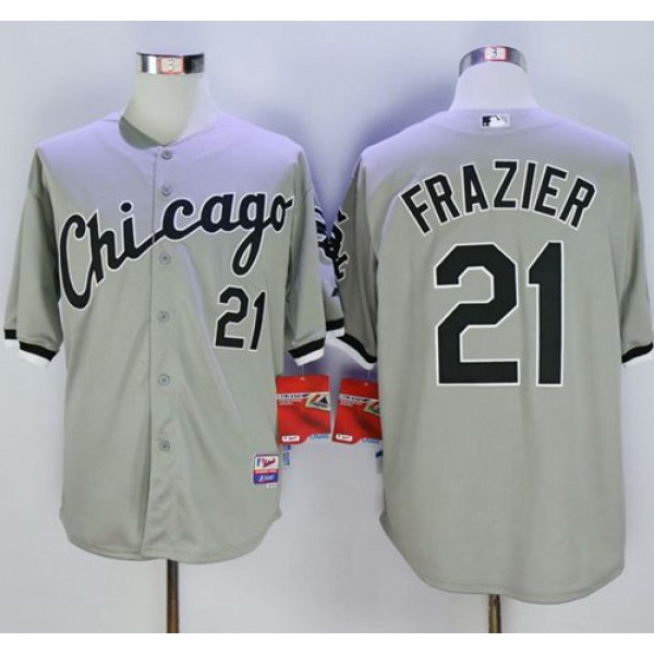 White Sox #21 Todd Frazier Grey Cool Base Stitched Jersey