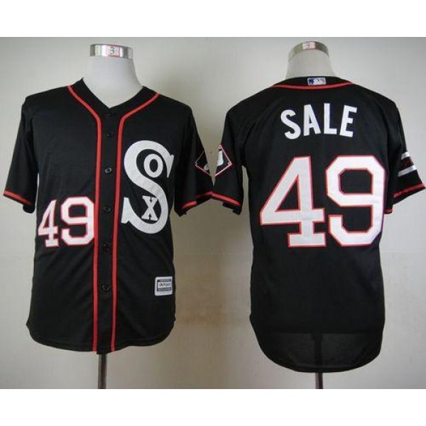 White Sox #49 Chris Sale Black New Cool Base Stitched Jersey