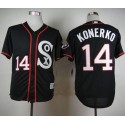 White Sox #14 Paul Konerko Black New Cool Base Stitched Jersey