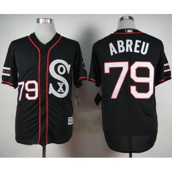 White Sox #79 Jose Abreu Black New Cool Base Stitched Jersey