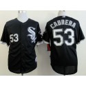 White Sox #53 Melky Cabrera Black Cool Base Stitched Jerseys