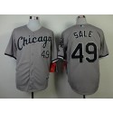 White Sox #49 Chris Sale Grey Cool Base Stitched Jerseys