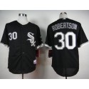 White Sox #30 David Robertson Black Cool Base Stitched Jersey