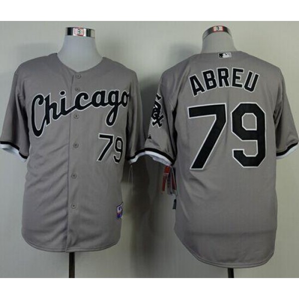 White Sox #79 Jose Abreu Grey Cool Base Stitched Jerseys