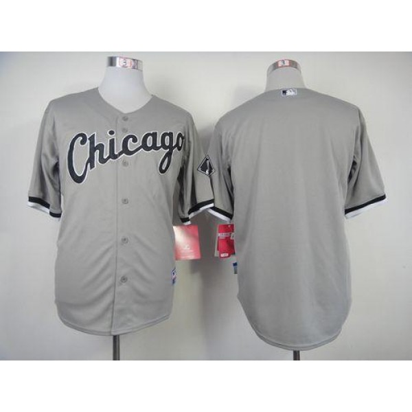 White Sox Blank Grey Cool Base Stitched Jersey