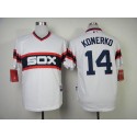 White Sox #14 Paul Konerko White Alternate Home Cool Base Stitched Jersey