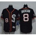 White Sox #8 Bo Jackson Black New Cool Base Stitched Jersey
