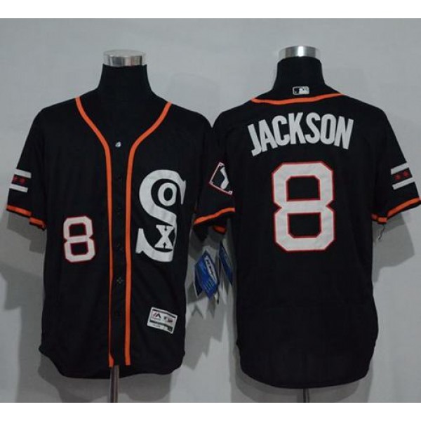 White Sox #8 Bo Jackson Black New Cool Base Stitched Jersey