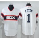 White Sox #1 Adam Eaton White New Cool Base Alternate Home Stitched Jersey