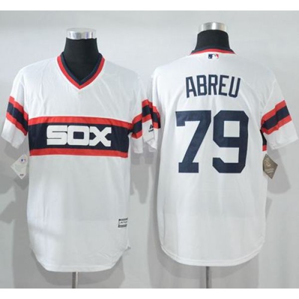 White Sox #79 Jose Abreu White New Cool Base Alternate Home Stitched Jersey