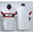 White Sox Blank White New Cool Base Alternate Home Stitched Jersey