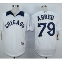 White Sox #79 Jose Abreu White 1976 Turn Back The Clock Stitched Jersey