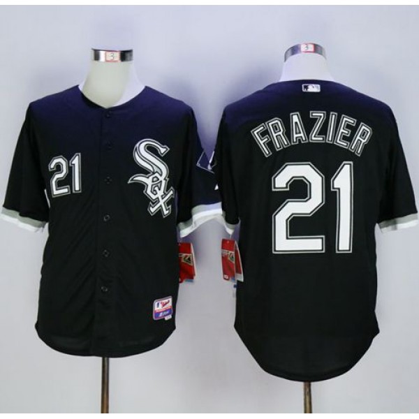 White Sox #21 Todd Frazier Black Cool Base Stitched Jersey